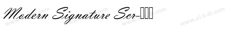 Modern Signature Scr字体转换